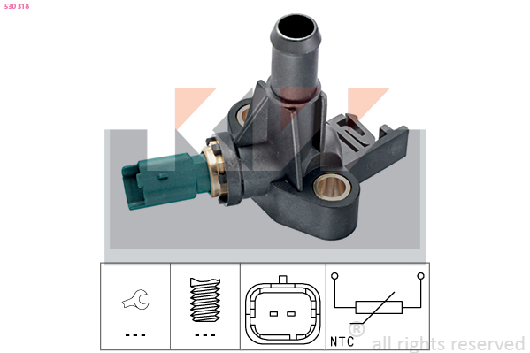 Senzor,temperatura lichid de racire 530 318 KW